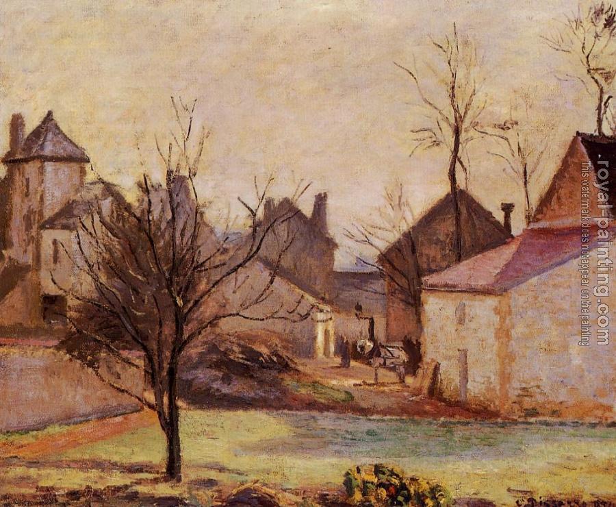 Camille Pissarro : Farmyard in Pontoise